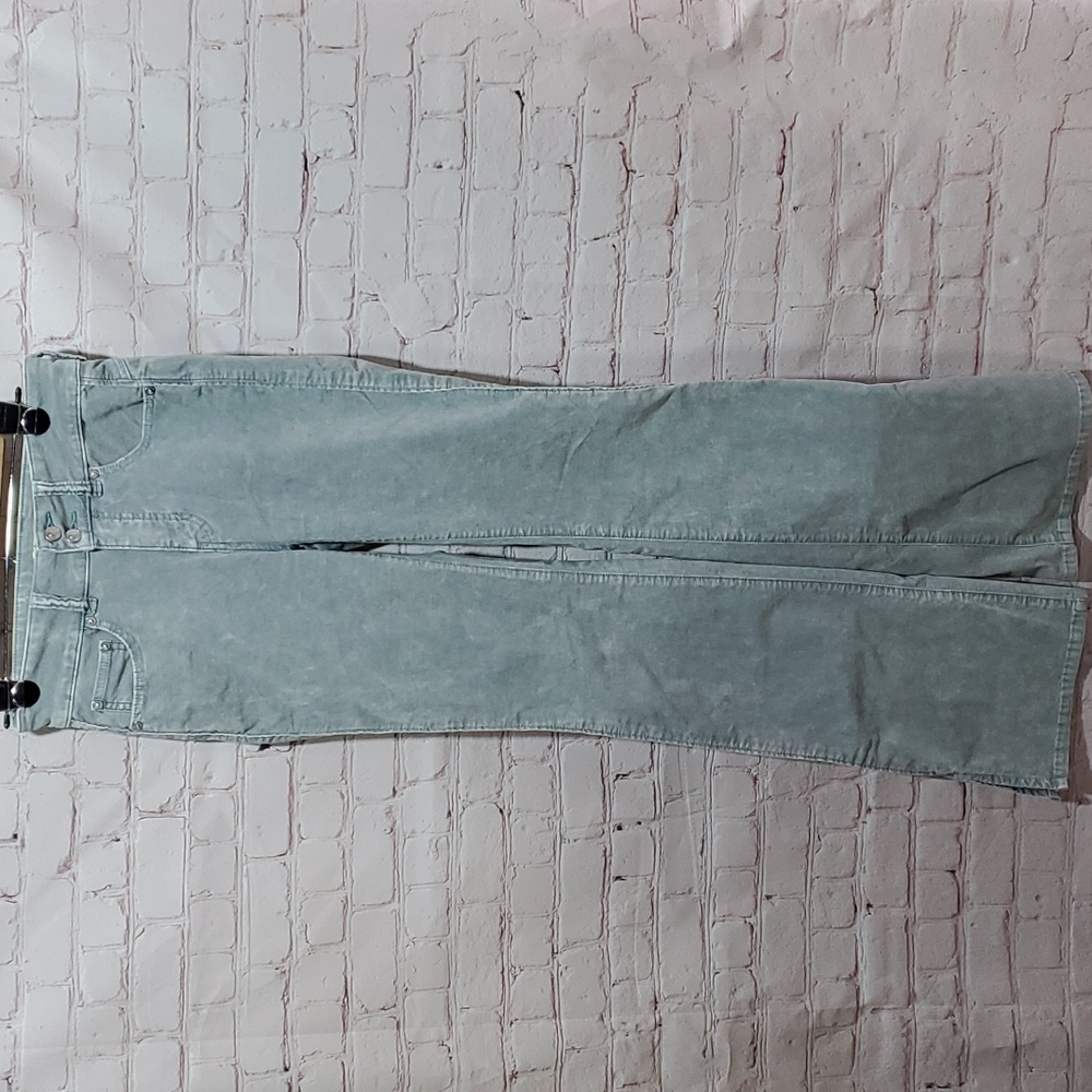 WE THE FREE High Rise Velvet Flare Jeans